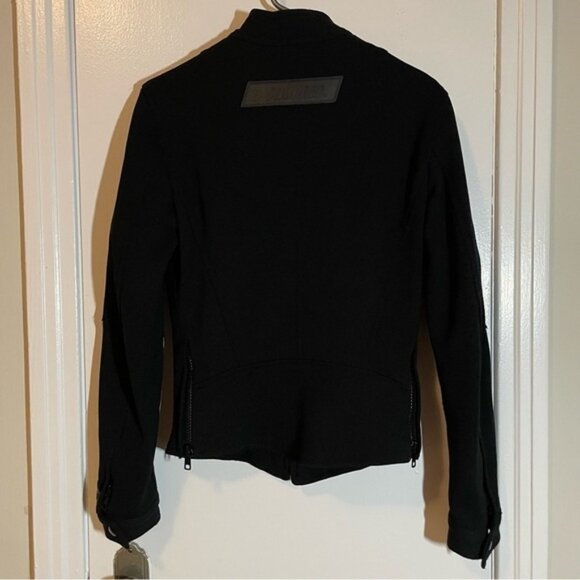 DSQUARED2 Black Biker Full Zip Jacket size EU 46 - Picture 6 of 13
